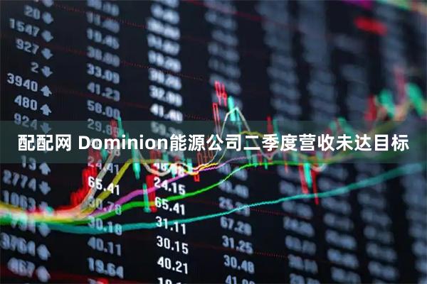 配配网 Dominion能源公司二季度营收未达目标