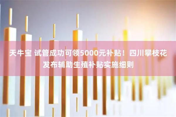 天牛宝 试管成功可领5000元补贴！四川攀枝花发布辅助生殖补贴实施细则