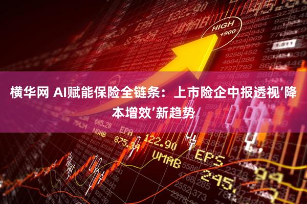 横华网 AI赋能保险全链条：上市险企中报透视‘降本增效’新趋势